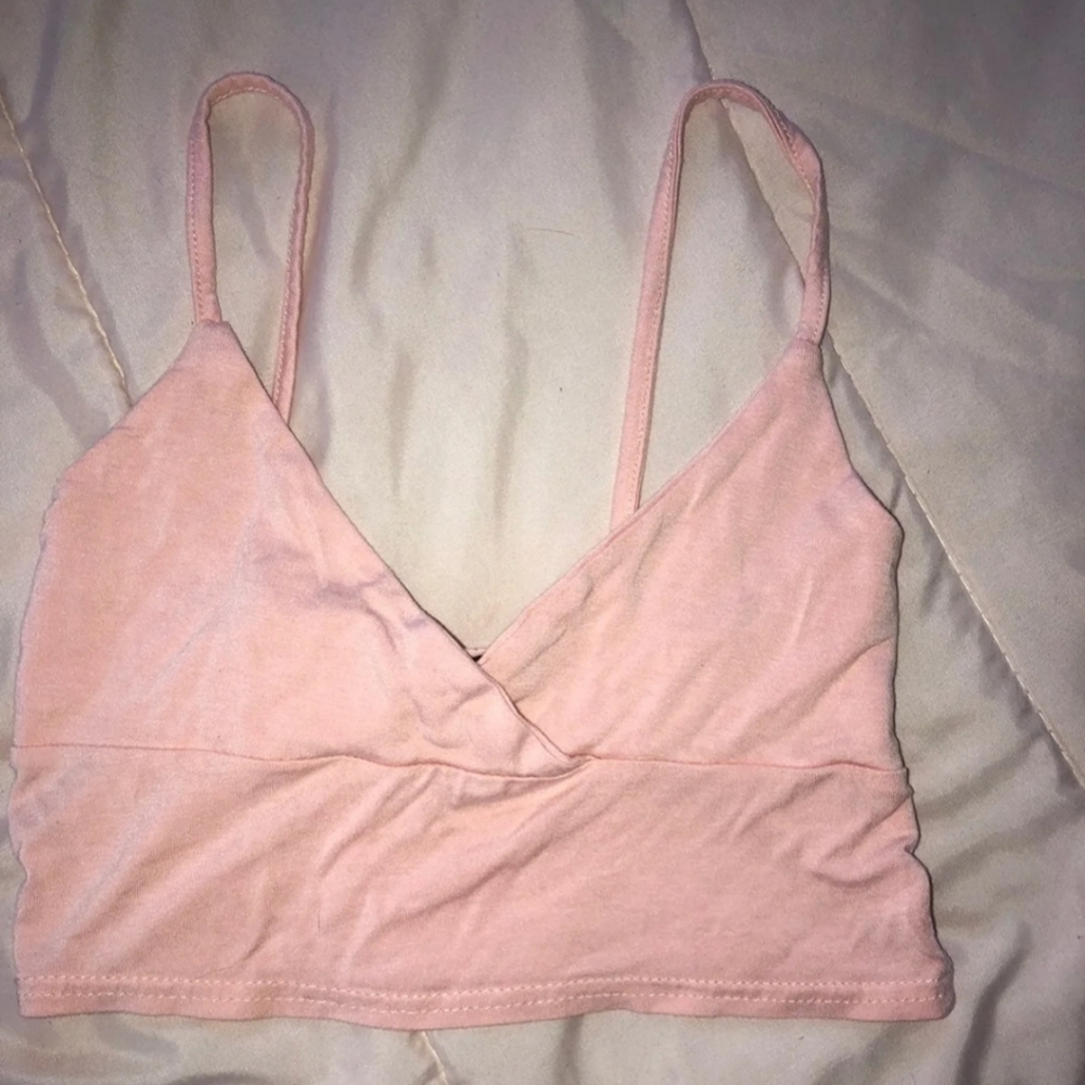 PLT Pink Crop Top Bralette Cami - Picture 2 of 4